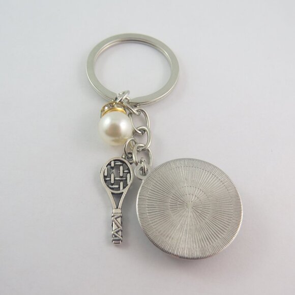 Tennis Keychain Tennis Lover Gift Racket Charm Key Ring Sports Bag Accessory - Picture 4 of 4